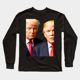 Trumping the Meme Game: CEO Donald Trump at Meme University Long Sleeve T-Shirt